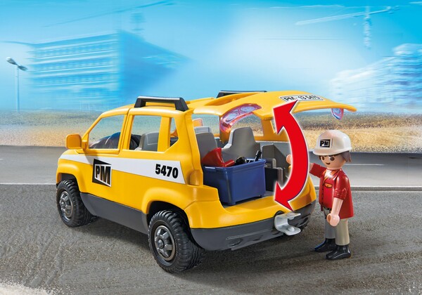 Playmobil Playmobil 5470 Chef de chantier et véhicule d'intervention (avril 2014) 4008789054708