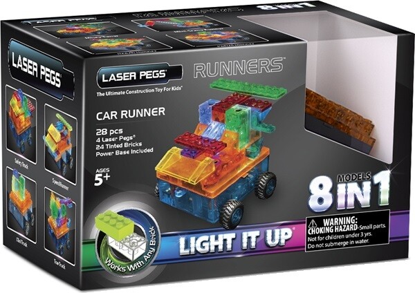 Laser Pegs - briques illuminées Laser Pegs voiture motorisée 8 en 1 (briques illuminées) 810690021137