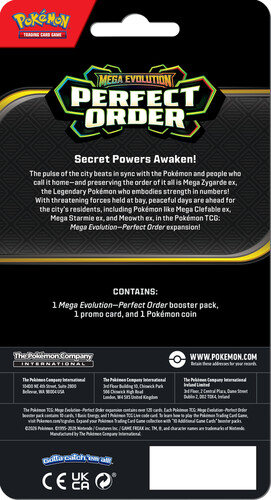 Pokémon Pokemon Mega Evolution 03 - Perfect Order - checklane blister - Makuhita 820650853319