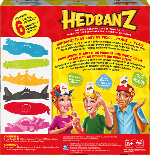 Spin Master Hedbanz familial (refresh) (fr/en) 778988325773