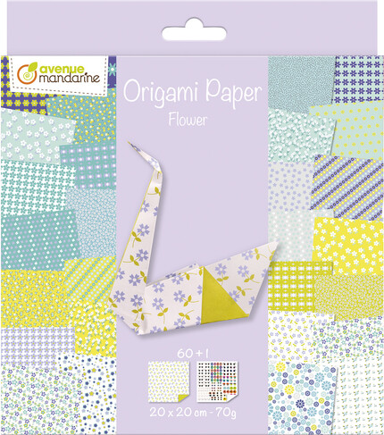 Avenue Mandarine ORIGAMI PAPIER FLEURS 60fls 3065500525078