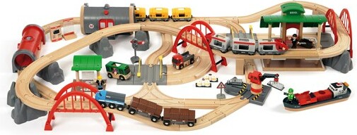 Brio Train Brio Train en bois Circuit de chemin de fer Deluxe 33052 7312350330526