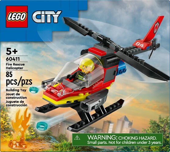 LEGO LEGO 60411 L’hélicoptère de secours des pompiers 673419388863