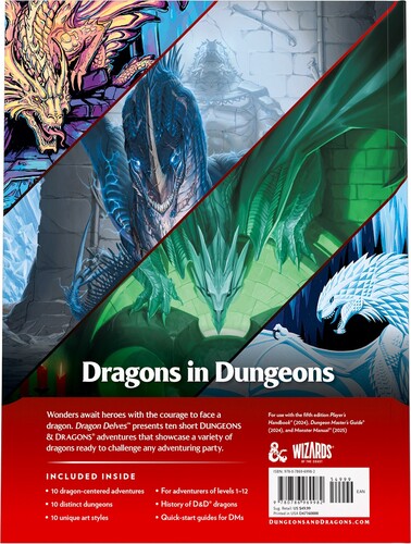 Black Book Éditions Donjons et dragons 5e DnD 5e 2024 (en) dragon delves an adventure anthology hc 9780786969982