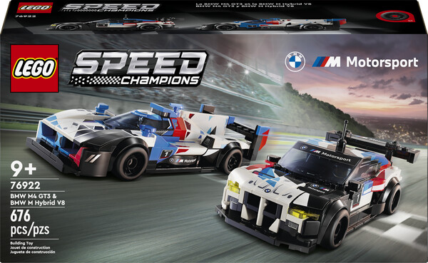 LEGO LEGO 76922 Voitures de course BMW M4 GT3 et BMW M Hybrid V8 673419389105