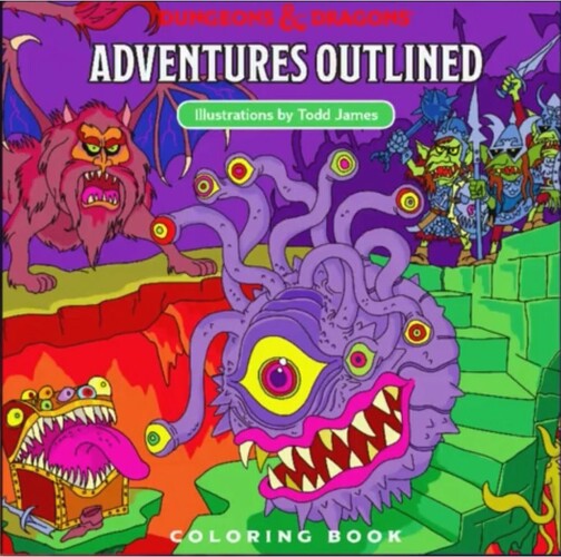 Wizards of the Coast Donjons et dragons 5e DnD 5e (en) Adventures Outlined Coloring Book (D&D) 9780786966646