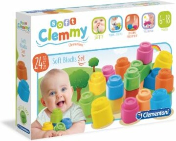 Clementoni Clemmy 24 blocs souples 8005125147076