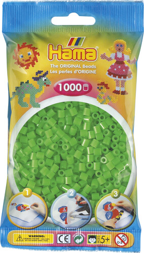 Hama Hama Midi 1000 perles vert fluorescent 207-42 028178207427