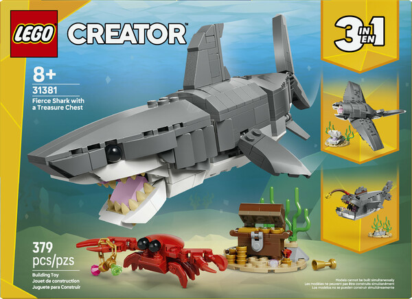 LEGO LEGO 31381 Fierce Shark with a Treasure Chest 673419421485