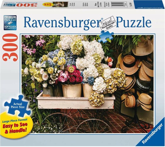 Ravensburger Casse-tête 300 Large Fleurs et chapeaux 4005556135660
