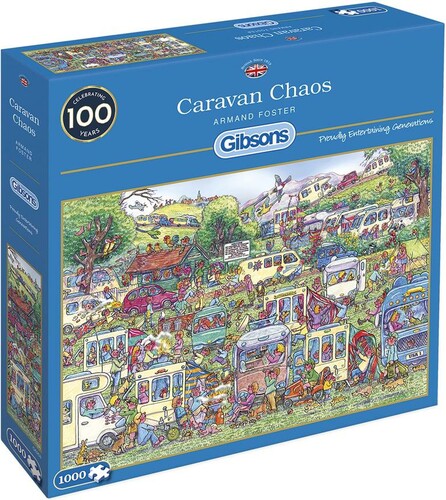 Gibsons Casse-tête 1000 Chaos des caravanes au camping (Caravan Chaos) 5012269062588