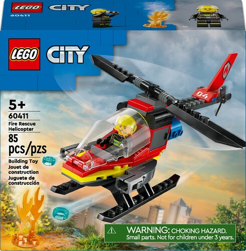 LEGO LEGO 60411 L’hélicoptère de secours des pompiers 673419388863