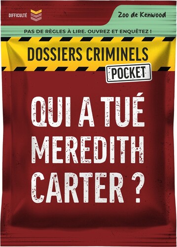 Platonia Games Dossiers Criminels (fr) Pocket - Qui a tué Meredith Carter ? 3760363610274