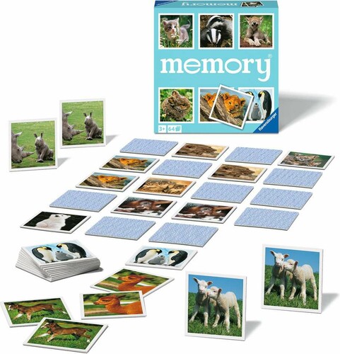 Ravensburger jeu de mémoire Memory (fr/en) Bébé animaux 4005556208791