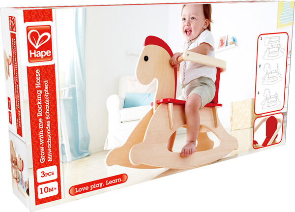 Hape Cheval à bascule en bois 67x52x28cm 6943478002289