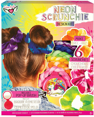 Fashion Angels Fashion Angels Neon Tie Dye Ensemble d'accessoires à cheveux (chouchous) 787909124821
