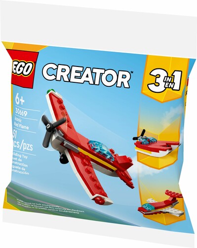 LEGO LEGO 30669 L’avion rouge iconique 673419391252