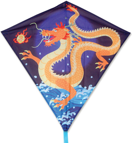 Premier Kites Cerf-volant monocorde Losange 30" dragon asiatique 630104153250