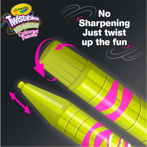 Crayola Crayons Twistables Éclat et brillance 12 063652831002