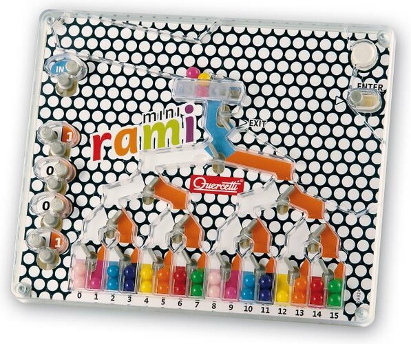 Quercetti Rami Mini (jeu des parcours et des nombres binaires avec des billes colorées) Quercetti 1009 8007905010099