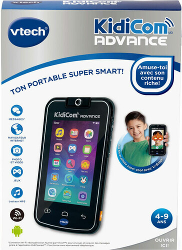 VTech VTech KidiCom Advance Noir (fr) 3417761866061