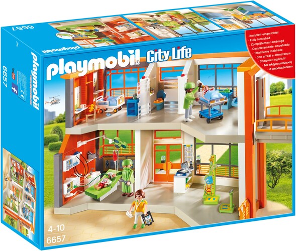 Playmobil Playmobil 6657 Hôpital pour enfants meublé (avril 2016) 4008789066572