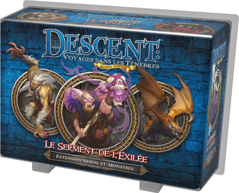 Fantasy Flight Games Descent (fr) ext Le Serment de l'Exilée, héros & monstres 8435407602069