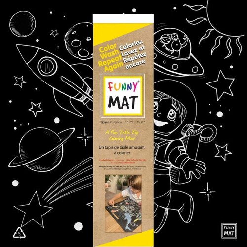 Funny Mat Napperon Funny Mat Espace - noir 067897020610
