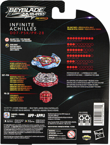 Beyblade Beyblade Burst Pro Series Kit de départ - Infinite Achille 195166207315