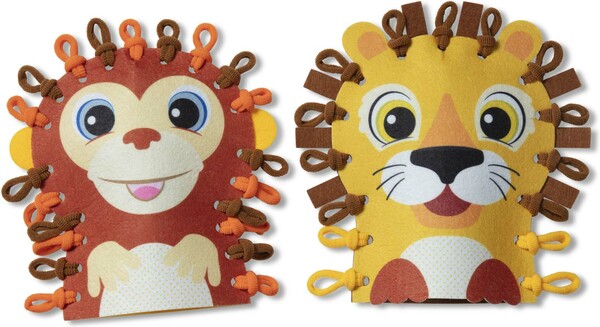 Melissa & Doug Création de marionnettes animaux safari (lion, singe) Melissa & Doug 30186 000772301862