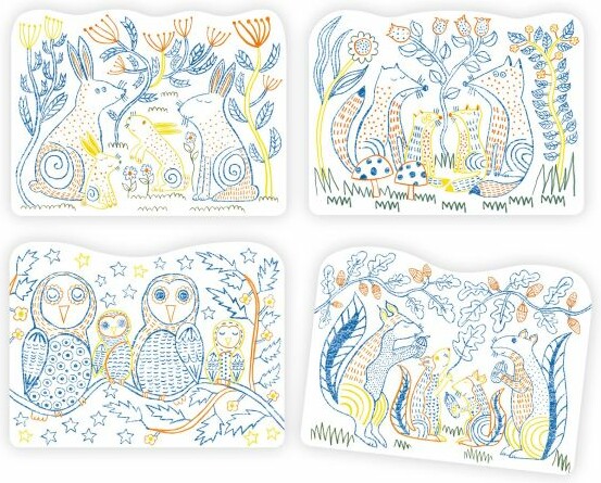 Djeco Coloriage famille des sous-bois 3070900000643