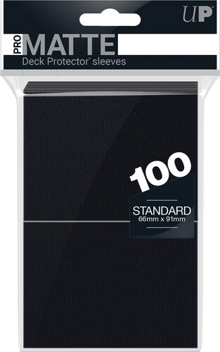 Ultra PRO Protecteurs de cartes Standard PRO-Matte 100ct 66x91mm noir 074427845155