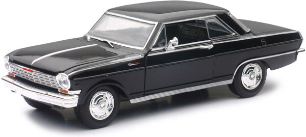 New-Ray Toys 1964 Chevrolet Nova noire 1:24 Die Cast *