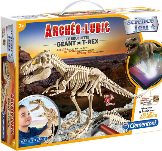 Clementoni S&J Fouille Archéo-ludic squelette T-rex (fr) 8005125521579