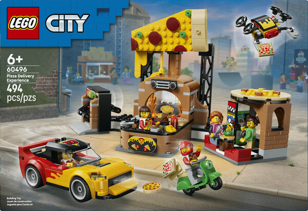 LEGO LEGO 60496 CITY Pizza Delivery Experience with Vehicles 673419420907