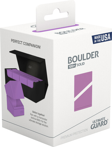 ultimate guard Ultimate Guard Deck Box Boulder 100+ solid lavender 4056133029384