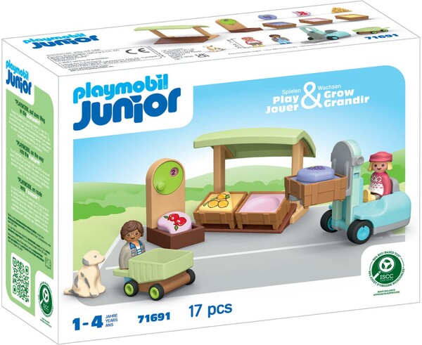 Playmobil Playmobil 71691 JUNIOR Etal de fruits et legumes bio 4008789716910