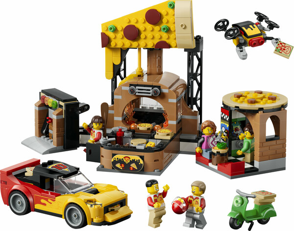 LEGO LEGO 60496 CITY Pizza Delivery Experience with Vehicles 673419420907