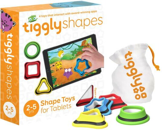 tiggly tiggly Formes (shapes) (fr/en) Safari/Stamp/Draw applications tablette (iPad 2+, iPad Air, iPad Mini, iOS 6.1.1+, Android 4.3+) 859858005084