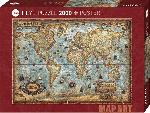 Heye Casse-tête 2000 The World 4001689298456