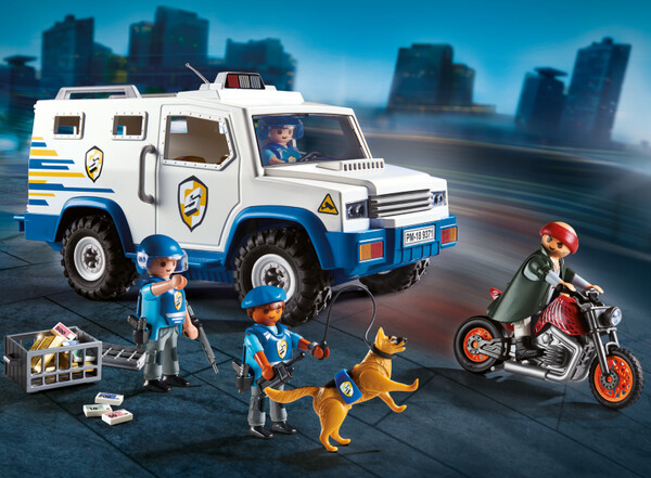 Playmobil Playmobil 9371 Fourgon blindé avec convoyeurs de fonds 4008789093714