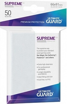 ultimate guard Protecteurs de cartes Standard Supreme clair/givré 66x91mm 50ct 4056133008372