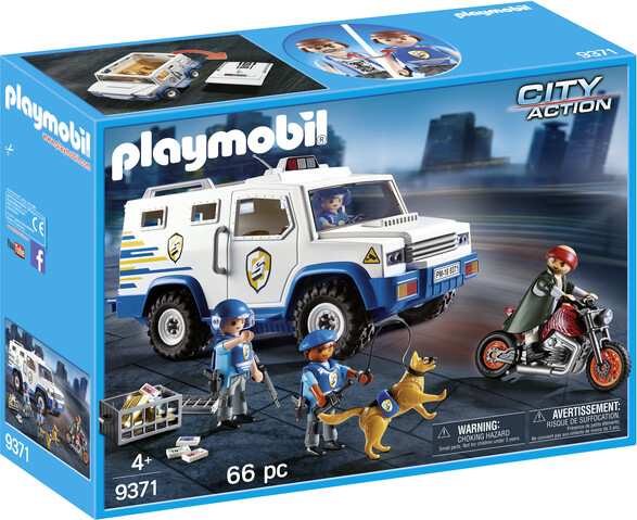 Playmobil Playmobil 9371 Fourgon blindé avec convoyeurs de fonds 4008789093714