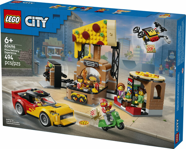 LEGO LEGO 60496 CITY Pizza Delivery Experience with Vehicles 673419420907
