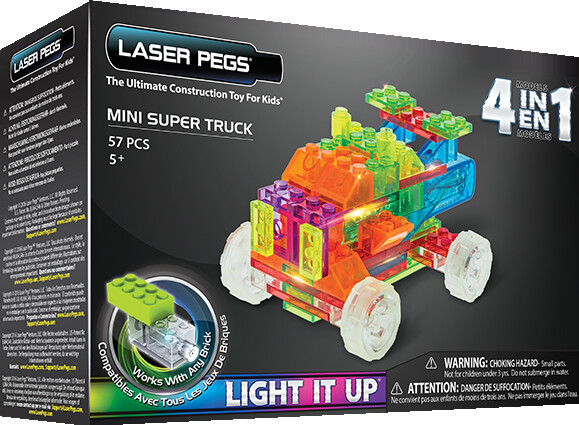 Laser Pegs - briques illuminées Laser Pegs mini camion 4 en 1 (briques illuminées) 810690021465