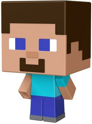 Mattel Minecraft - Mini Figurine tête mobile Steve 194735032655