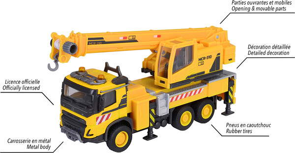 Majorette majorette - camion-grue volvo fmx 3467452077092