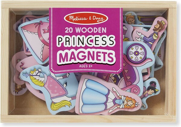 Melissa & Doug Boîte de 20 aimants princesse en bois Melissa & Doug 9278 000772192781