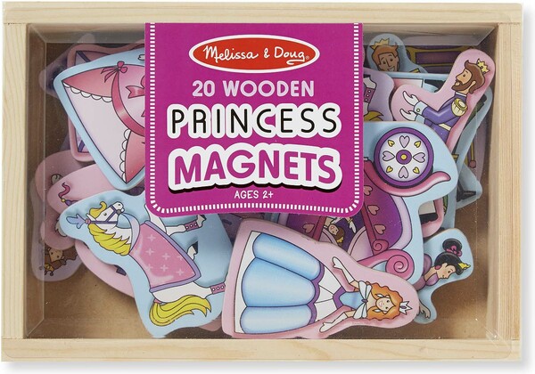 Melissa & Doug Boîte de 20 aimants princesse en bois Melissa & Doug 9278 000772192781