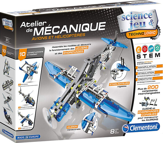Clementoni Science Mon atelier de mécanique - avions helicopteres (fr) 8005125522255